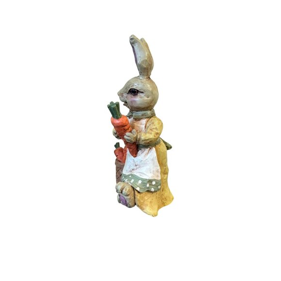 Vintage Mama Rabbit Resin Figurines Home Decor Hand Painted 6.5" Tall - Picture 5 of 9